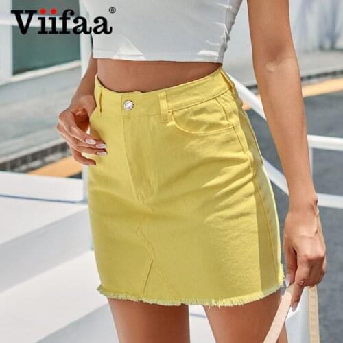 Viifaa Denim Skirts For Women