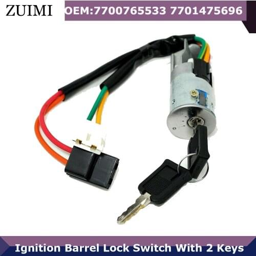 Ignition Steering Switch Barrel Lock For 252031 7700765533 7701475696 770081397 Renault Laguna I Master II Mascott Trafic Clio