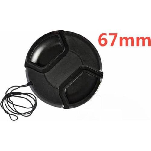 67mm center pinch Snap-on cap cover for camera 67 mm Lens