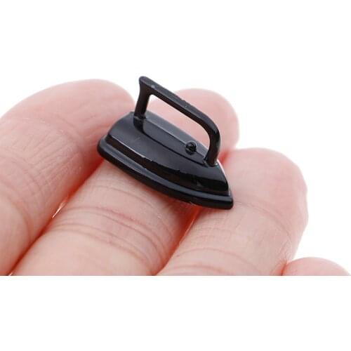 1pc Cute mini Dollhouse Miniature Adornment an iron clothes Tool 20* 12mm Furniture Toys 1:12 scale