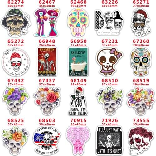 30pcs/Lot Custom-Made Printed Planar Resin for Hair Bows PR62274