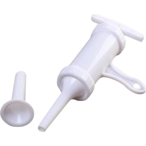 Sausage Maker Manual Hand Operated Sausage Filler Stuffer For Kitchen Family Use Sausage Enema (Enema + Amniotic Tube)