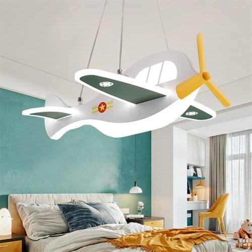 Childrens Room Cartoon Airplane Ceiling Lights Nordic Boy Girl Bedroom LED Eye Protection Lighting Clothing Store Ceiling Lamps