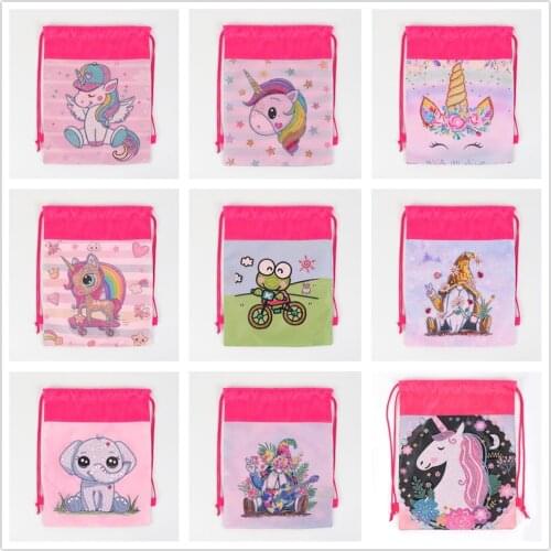 DIY diamond painting drawstring bag cartoon kit mosaic backpack embroidery crafts