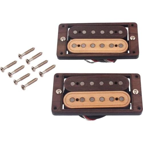 Hand Wound Humbucker Set Wood And Fiber Alnico guitar pickup high quality