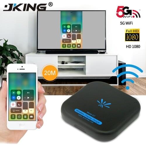 JKING New TV Stick Mirascreen G7 5Ghz High Speed WiFi Display TV Dongle Support Miracast Airplay DLNA for Apple Android