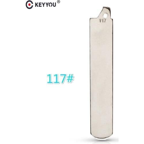 KEYYOU Replacement Flip Remote Key Blade Car Key blank For Honda Flip Remote Key with G words NO.117