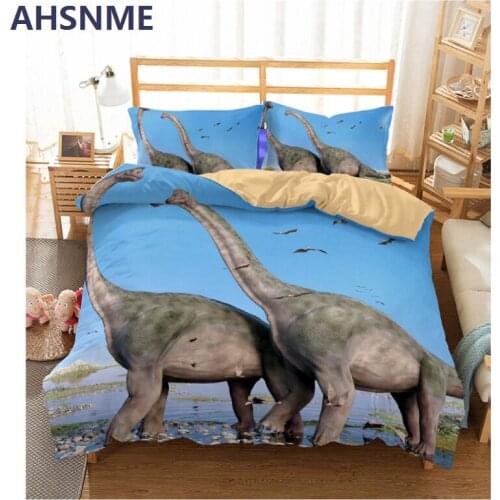 AHSNME Summer Sale Jurassic Dinosaur Bedding Set High-definition Print Quilt Cover for Australia and European and American Size