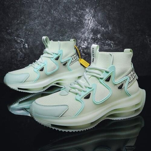 Mens Casual Shoes High Top Thick bottom Shoes Mens Fashion Sneaker Mens Hight Quality Air Cushion Shoes Mens Vulcanize Shoes