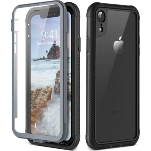 GrandEver Transparent Bumper Case for iPhone 8 7 Plus X XS max Xr case PC TPU Back Cover For iphone 11 pro Max Clear case