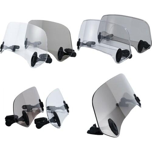 Motorcycle Adjustable Risen Windshield Extension Spoiler Wind Deflector Protection For Harley Kawasaki Honda Suzuki Yamaha BMW