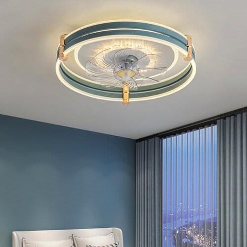 Modern led lamp with ceiling fan without blades bedroom ceiling fan with remote control ceiling fans with light fixture