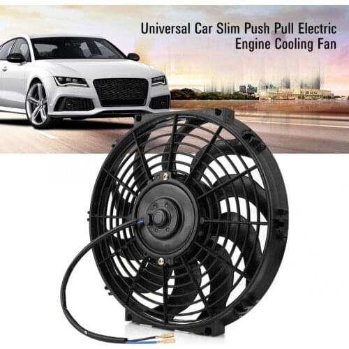 12 inch Electric Radiator Intercooler 12V 80W Car Engine Radiator Oil Cooler Cooling Fan Push Pull Universal Car Slim Cooler