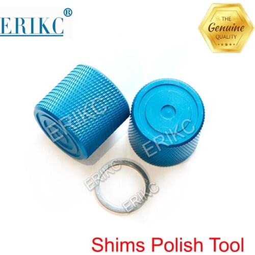 ERIKC Common Rail Injector Nozzle Gaskets Adjusting Shims Grinding Tool, 2 Pcs Injector Nozzle Shims Polish Tool Kit