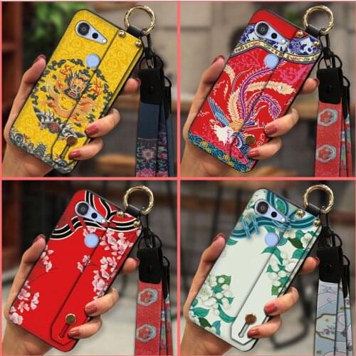 Wrist Strap Waterproof Phone Case For Kyocera Android One S6/Gratina KYV48 Silicone For Girls