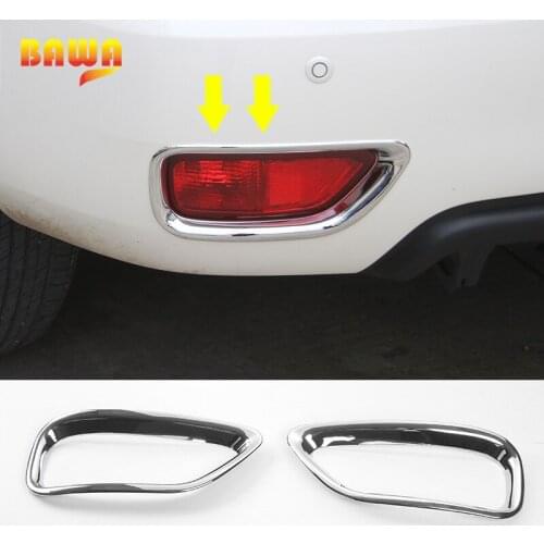 BAWA ABS Car Interior Rear Fog Lights Lamp Decoration Cover Trim For Nissan Patrol 2017+Car Styling