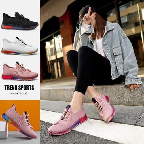 2019 Fashion Women Tennis Shoes Breathable Lace Up Air Mesh Sock Female Sneakers Sports Footwear Tenis Feminino Chaussure Femme