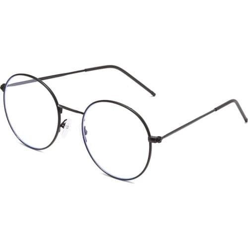 Womens Metal Eyeglasses Anti-blue Glasses Casual Optical Spectacles Plain Transparent Frame Optical glasses A0035