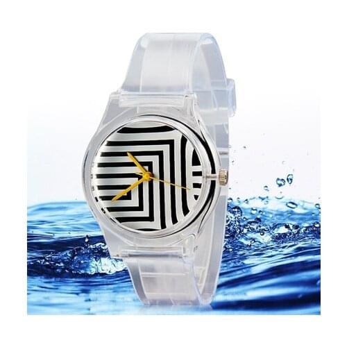 Willis mini Womens Striped Print Quartz Analog Watch with Silicone Strap children cartoon watches
