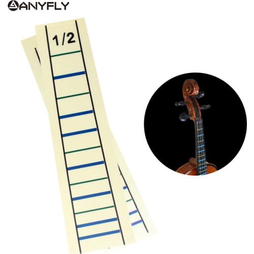 1/2 Fiddle Finger Guides Sticker1 pcs Violino Fretboard Chart/ Marker Fingerboard Fretless Tape For Violin
