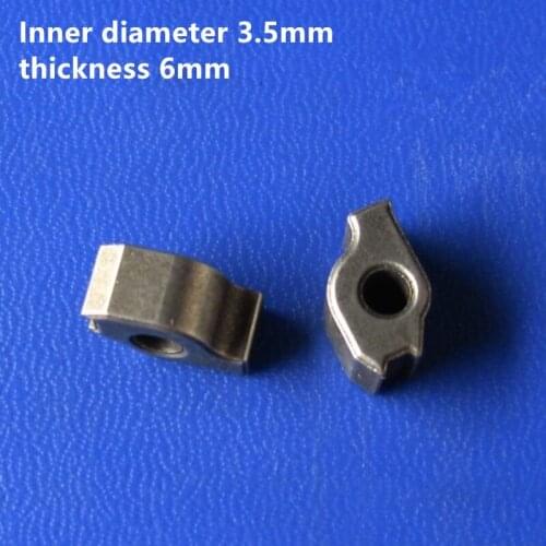 10pcs Powder Metallurgy Iron Base Parts Inner Diameter 3.5mm Thickness 6mm