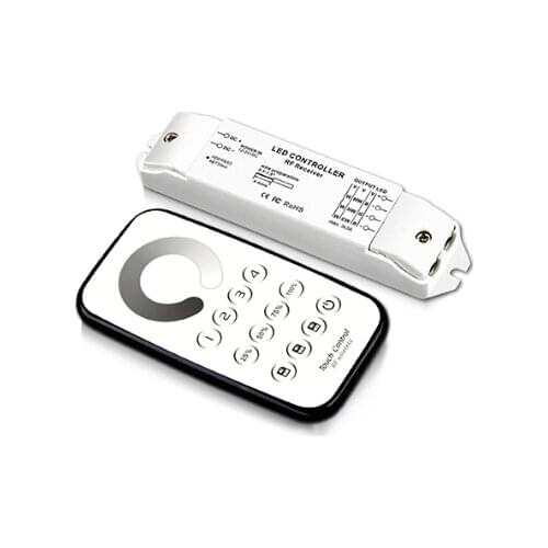 12V 24V RF touch remote control 4 zones dimmer for led strip led sync controller