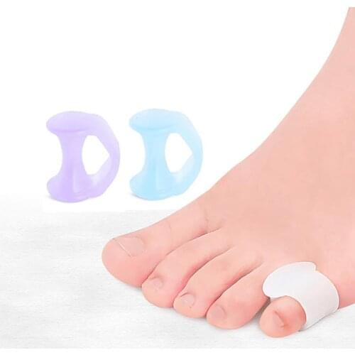 2PCS Kapmore Toe Cushion Splint Soft Professional Unisex Toe Separator Toe Straightener Blisters Corrector Foot Care Tools