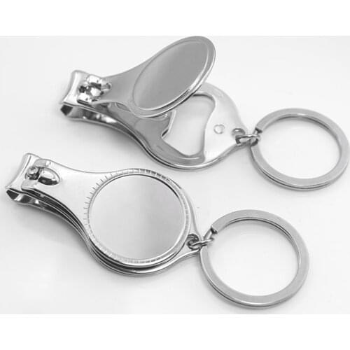 3 in 1 Multifunction Nail Clipper with Keys Ring Bottle Opener Manicure Tools