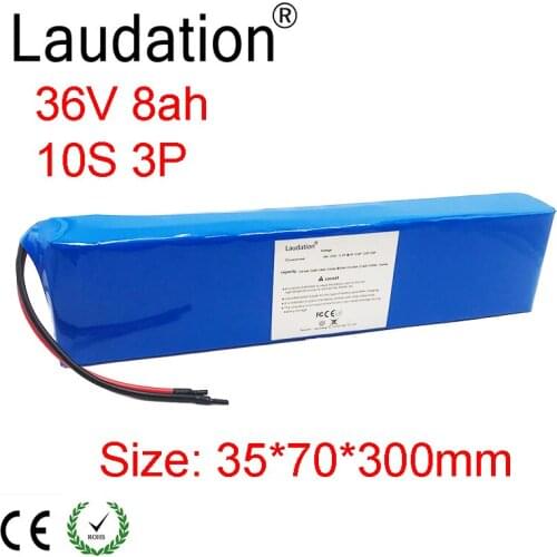 36V 8ah Electric Bicycle Battery Pack 18650 Li-Ion Battery 10S3P 500W High Power And Capacity 42V Motorcycle Scooter With BMS