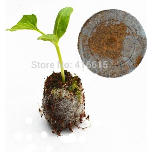 50 Count 30mm Jiffy Peat Pellets Seed Starting Plugs Seeds Starter pallet Seedling Soil Block Professional Gardening Supplies