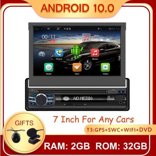 Bosion Android 10.0 Car Multimedia Player Radio for Universal GPS Navigation Car Audio With Bluetooth 5.0 DVD Wifi FM USB Camera