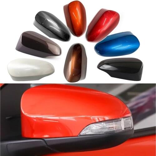Lofty Richy For Toyota Yaris Vitz 12-19 Car Rearview Mirror Cover Reverse Shell Mirror Case Housing shell Lid replacement hood