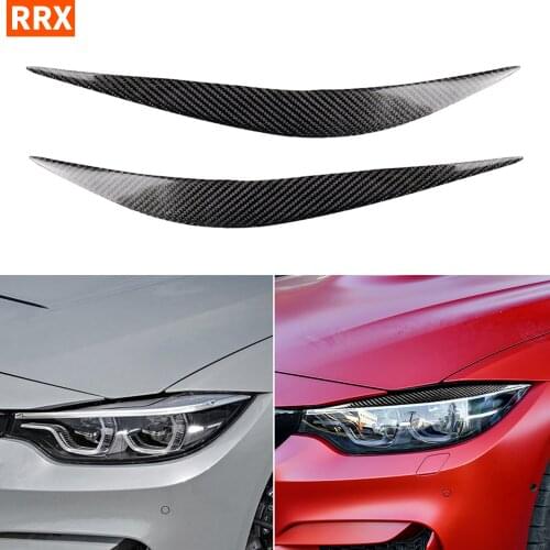 For BMW F32 F33 F36 4 Series 2012-2017 F80 M3 F82 F83 M4 2014-2016 Headlight Eyebrow Cover Sticker Eyelid Trim Car styling