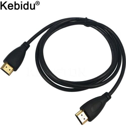Kebidu 1.5 Meters Gold Plated Plug Male-Male Cable 1.4 Version 1080p 3D for HDTV For XBOX PS3 High speed cable HDMI-compatible