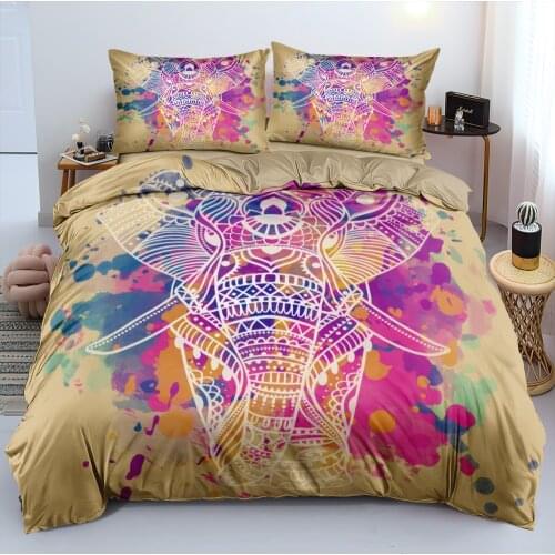 3D Camel Bedding Set Custom Design Animal Duvet Cover Sets Elephant Bed Linen Pillow Covers King Queen Full Twin Size 160*200cm