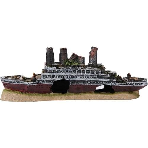 Titanic Lost Wrecked Boat Ship Aquarium Decoration Ornament Wreck Ornaments Used For Aquarium Decoration And Landscaping