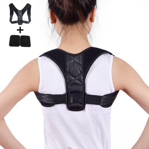 Men Women Back Posture Corrector with Armpit Pads Adjustable Shoulder Posture Brace Belt Clavicle Support for Slouching Hunching