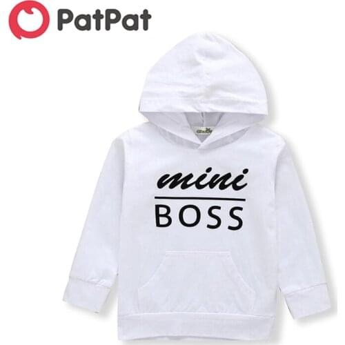 PatPat 2020 New Spring and Autumn Fashionable Mini Boss Solid Long-sleeve Hoodie for Baby and Toddler Boy Sweater Hoodies