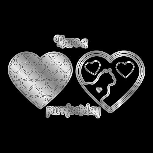 New Cat letters heart frame metal Cutting Dies Stencils DIY Scrapbooking Paper/photo Cards Embossing Dies