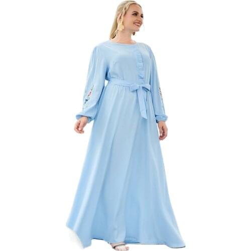 Plain Abaya Moroccan Style Velvet Dubai Abaya Islamic Clothes For Muslim Women