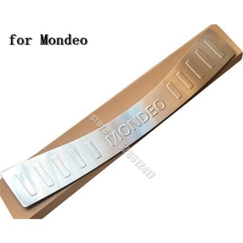 Stainless Steel Rear Bumper Protector Sill Trunk Tread Plate Trim for Ford Mondeo 2013-2018 Car styling