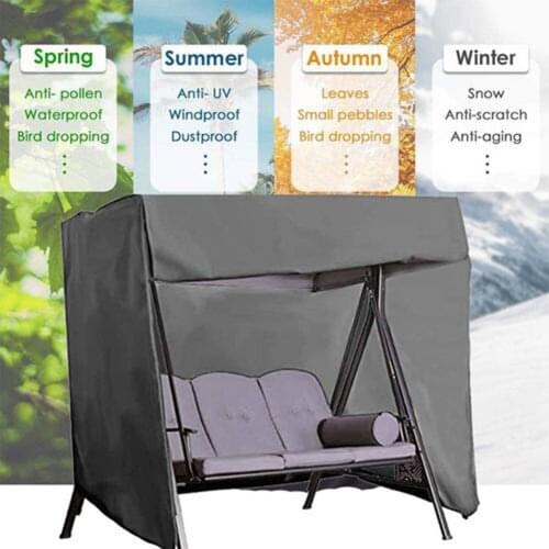 Garden Swing Cover Hammock Patio Cover Waterproof Outdoor Yard Garden Chair Cover UV Sun Rain Sofa Protection Case Bags