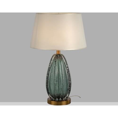 Gray-green glazed villa living room fashion creative modern model room bedroom bedside dining room table lamp