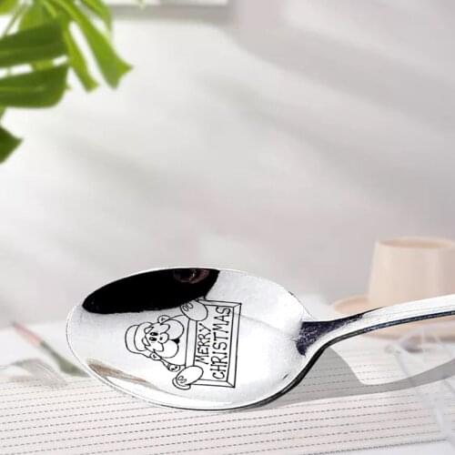Let It Snow Spoon, Christmas Gift Idea, Christmas Present, Cartoon Spoon