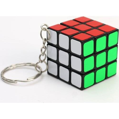 Zcube KeyChain Mini 3x3x3 Magic Cube Brain Teaser Stickerless Decompression Speed Cube Drop Shipping Cubo Magico Key