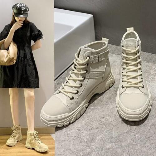 Womens shoes Martin boots Canvas high-top shoes Women boots Short boots