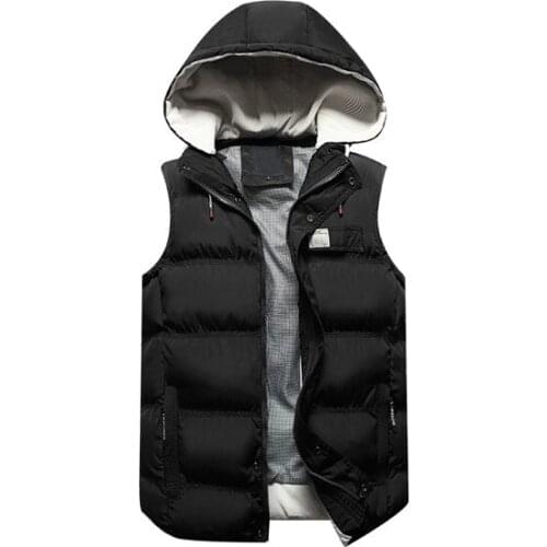 Vest Men New Stylish 2019 Autumn Warm Sleeveless Jacket Men Winter Waistcoat Mens Vest Fashion Casual Coats Mens Plus Size