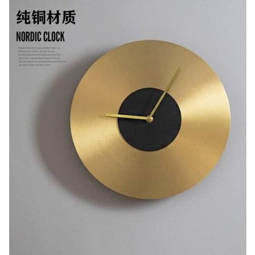 Golden Nordic Wall Clock Art Creative Minimalist Luxury Modern Wall Clock Large Simple Clocks Wall Home Decor Living Room Gift
