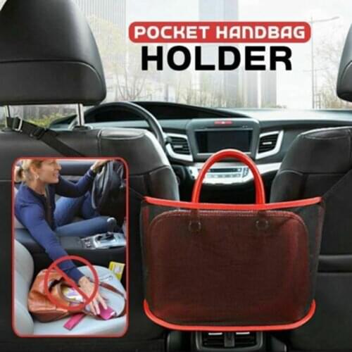 1PC Seat Side Handbag Holder Hiking Travel Bags Multifunction Cargo Organizer Mesh Camping Equipment Car Net Pocket Handbag