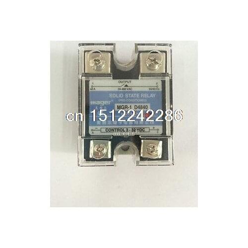 1pcs Soild State Relay MGR - 1 D4840 INPUT 3 - 32V DC , OUTPUT 24-480V AC